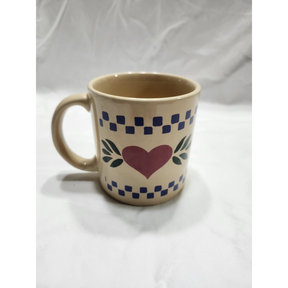 Vintage CCC England 80s Heart Grandma Coffee Mug Tea Cup Ceramic